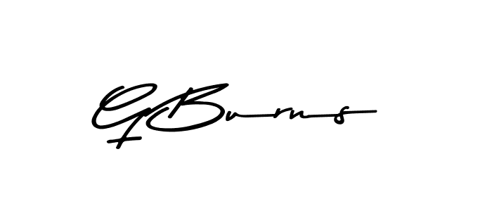 You should practise on your own different ways (Asem Kandis PERSONAL USE) to write your name (G Burns) in signature. don't let someone else do it for you. G Burns signature style 9 images and pictures png