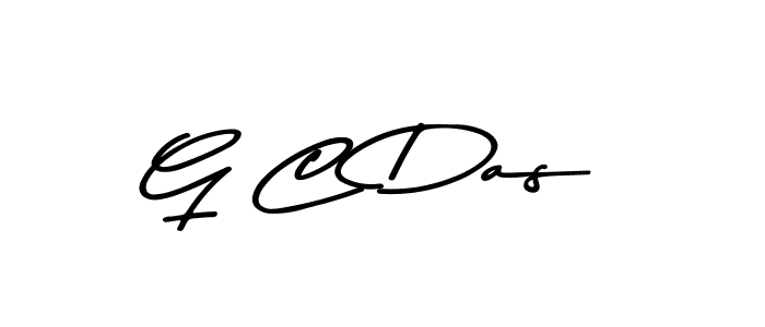 Create a beautiful signature design for name G C Das. With this signature (Asem Kandis PERSONAL USE) fonts, you can make a handwritten signature for free. G C Das signature style 9 images and pictures png