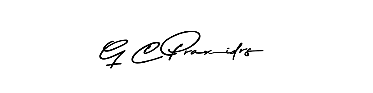 Make a beautiful signature design for name G C Praxidrs. With this signature (Asem Kandis PERSONAL USE) style, you can create a handwritten signature for free. G C Praxidrs signature style 9 images and pictures png