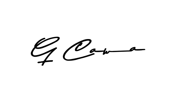 Design your own signature with our free online signature maker. With this signature software, you can create a handwritten (Asem Kandis PERSONAL USE) signature for name G Cawa. G Cawa signature style 9 images and pictures png