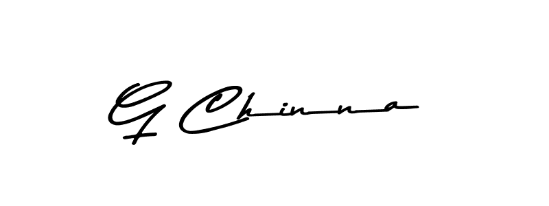 How to make G Chinna signature? Asem Kandis PERSONAL USE is a professional autograph style. Create handwritten signature for G Chinna name. G Chinna signature style 9 images and pictures png
