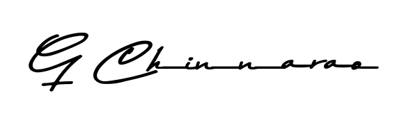 Enhance your business communications with G Chinnarao signature in Asem Kandis PERSONAL USE lettering. Clean, modern, and universally compatible. G Chinnarao signature style 9 images and pictures png