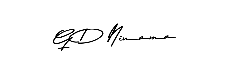 You should practise on your own different ways (Asem Kandis PERSONAL USE) to write your name (G D Ninama) in signature. don't let someone else do it for you. G D Ninama signature style 9 images and pictures png