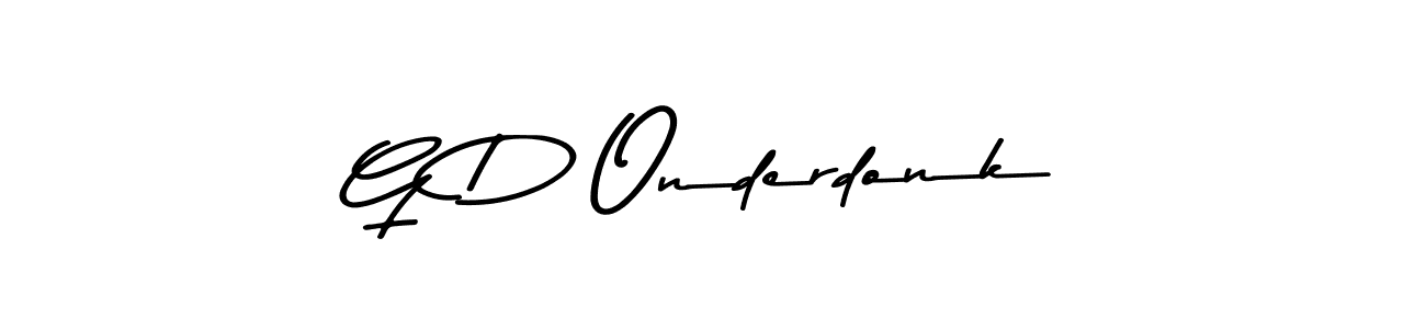 Similarly Asem Kandis PERSONAL USE is the best handwritten signature design. Signature creator online .You can use it as an online autograph creator for name G D Onderdonk. G D Onderdonk signature style 9 images and pictures png