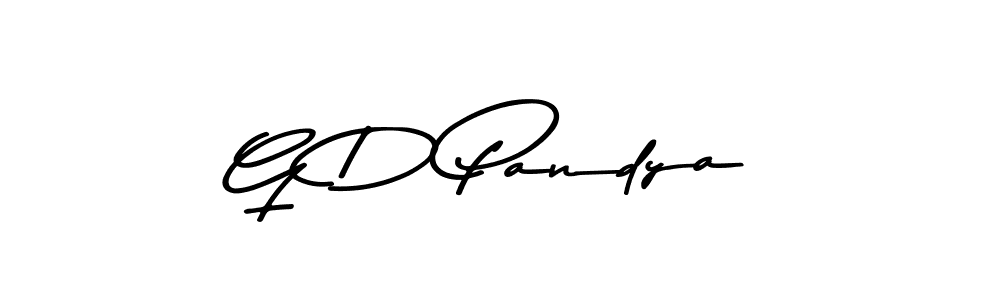 Also You can easily find your signature by using the search form. We will create G D Pandya name handwritten signature images for you free of cost using Asem Kandis PERSONAL USE sign style. G D Pandya signature style 9 images and pictures png