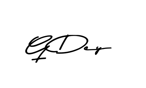 Make a beautiful signature design for name G Dey. With this signature (Asem Kandis PERSONAL USE) style, you can create a handwritten signature for free. G Dey signature style 9 images and pictures png