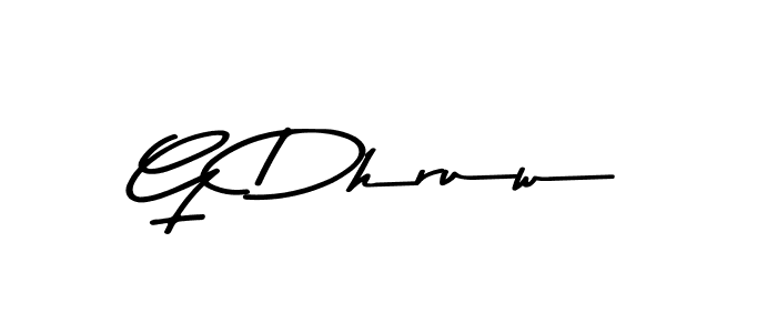 Create a beautiful signature design for name G Dhruw. With this signature (Asem Kandis PERSONAL USE) fonts, you can make a handwritten signature for free. G Dhruw signature style 9 images and pictures png