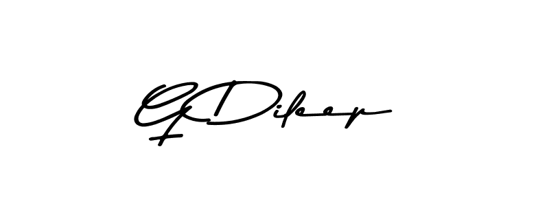 Design your own signature with our free online signature maker. With this signature software, you can create a handwritten (Asem Kandis PERSONAL USE) signature for name G Dileep. G Dileep signature style 9 images and pictures png