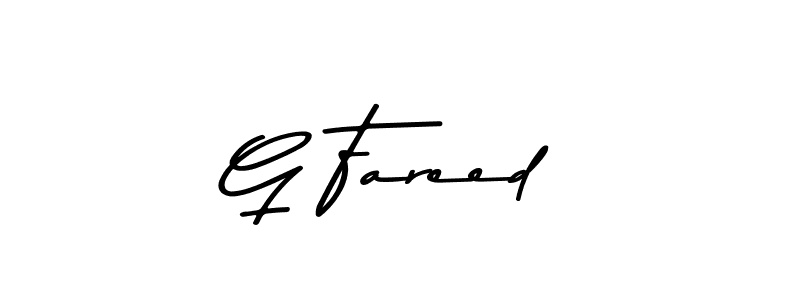 Design your own signature with our free online signature maker. With this signature software, you can create a handwritten (Asem Kandis PERSONAL USE) signature for name G Fareed. G Fareed signature style 9 images and pictures png