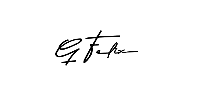 Design your own signature with our free online signature maker. With this signature software, you can create a handwritten (Asem Kandis PERSONAL USE) signature for name G Felix. G Felix signature style 9 images and pictures png