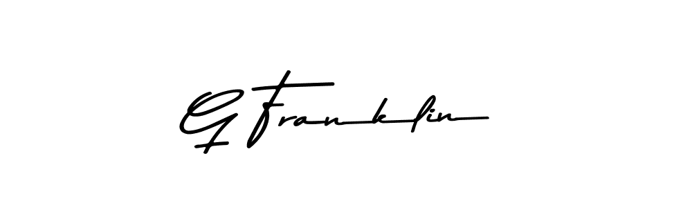 How to make G Franklin signature? Asem Kandis PERSONAL USE is a professional autograph style. Create handwritten signature for G Franklin name. G Franklin signature style 9 images and pictures png