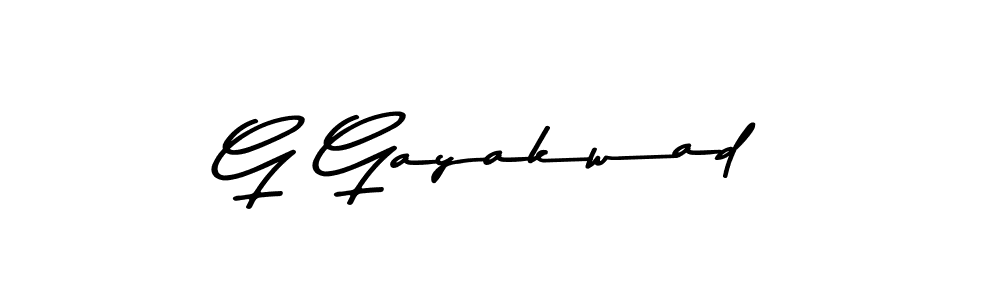 How to make G Gayakwad name signature. Use Asem Kandis PERSONAL USE style for creating short signs online. This is the latest handwritten sign. G Gayakwad signature style 9 images and pictures png