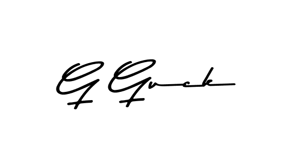 You should practise on your own different ways (Asem Kandis PERSONAL USE) to write your name (G Guck) in signature. don't let someone else do it for you. G Guck signature style 9 images and pictures png