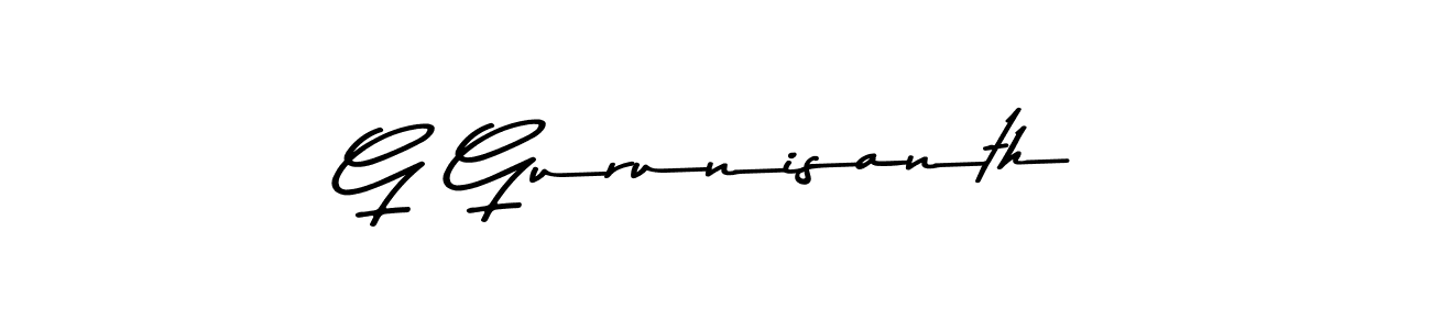 if you are searching for the best signature style for your name G Gurunisanth. so please give up your signature search. here we have designed multiple signature styles  using Asem Kandis PERSONAL USE. G Gurunisanth signature style 9 images and pictures png