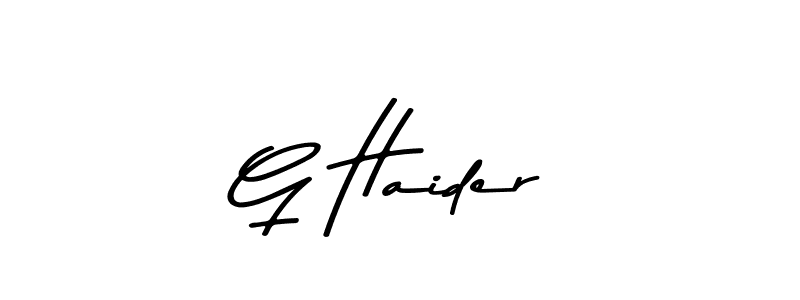 Also we have G Haider name is the best signature style. Create professional handwritten signature collection using Asem Kandis PERSONAL USE autograph style. G Haider signature style 9 images and pictures png