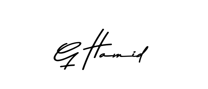 Create a beautiful signature design for name G Hamid. With this signature (Asem Kandis PERSONAL USE) fonts, you can make a handwritten signature for free. G Hamid signature style 9 images and pictures png