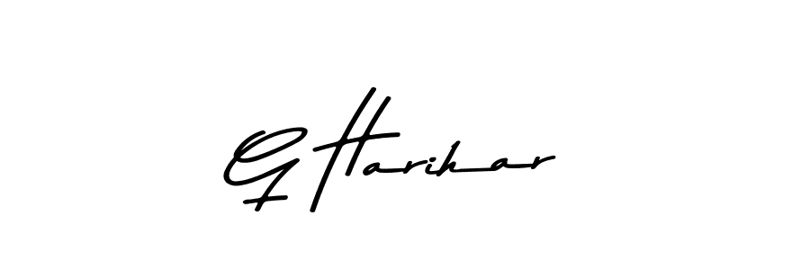 The best way (Asem Kandis PERSONAL USE) to make a short signature is to pick only two or three words in your name. The name G Harihar include a total of six letters. For converting this name. G Harihar signature style 9 images and pictures png