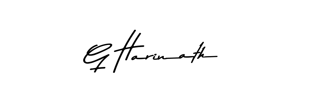 Design your own signature with our free online signature maker. With this signature software, you can create a handwritten (Asem Kandis PERSONAL USE) signature for name G Harinath. G Harinath signature style 9 images and pictures png