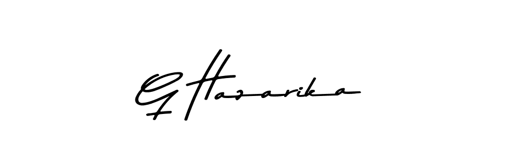 How to make G Hazarika signature? Asem Kandis PERSONAL USE is a professional autograph style. Create handwritten signature for G Hazarika name. G Hazarika signature style 9 images and pictures png