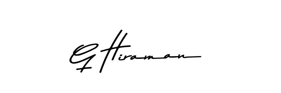 G Hiraman stylish signature style. Best Handwritten Sign (Asem Kandis PERSONAL USE) for my name. Handwritten Signature Collection Ideas for my name G Hiraman. G Hiraman signature style 9 images and pictures png