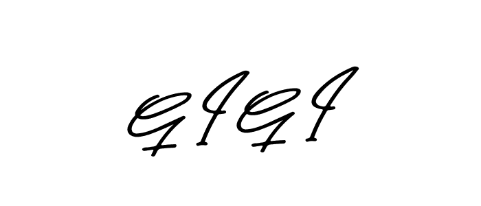 You should practise on your own different ways (Asem Kandis PERSONAL USE) to write your name (G I G I) in signature. don't let someone else do it for you. G I G I signature style 9 images and pictures png
