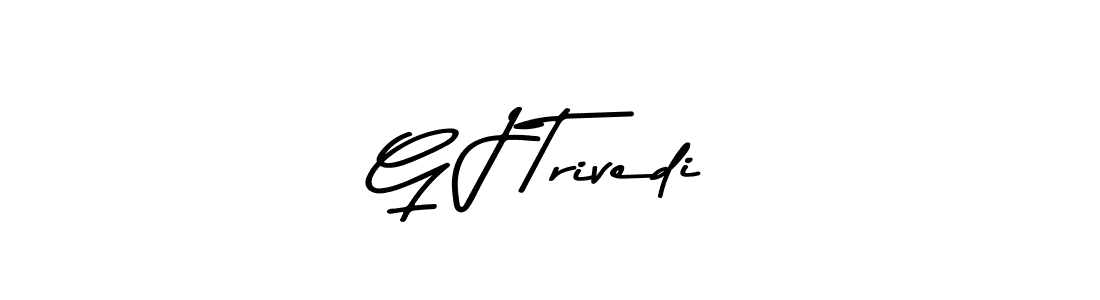 How to make G J Trivedi signature? Asem Kandis PERSONAL USE is a professional autograph style. Create handwritten signature for G J Trivedi name. G J Trivedi signature style 9 images and pictures png