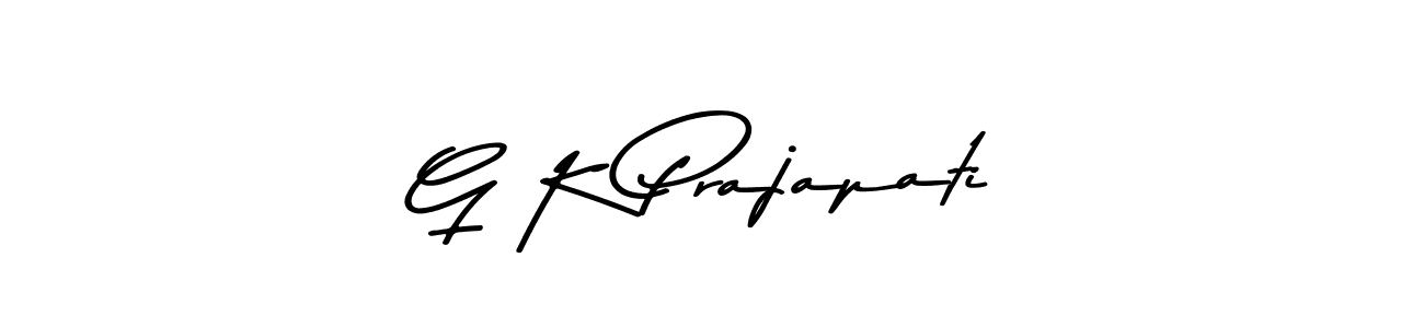 Use a signature maker to create a handwritten signature online. With this signature software, you can design (Asem Kandis PERSONAL USE) your own signature for name G K Prajapati. G K Prajapati signature style 9 images and pictures png