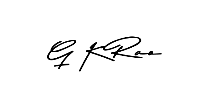 How to make G K Rao name signature. Use Asem Kandis PERSONAL USE style for creating short signs online. This is the latest handwritten sign. G K Rao signature style 9 images and pictures png