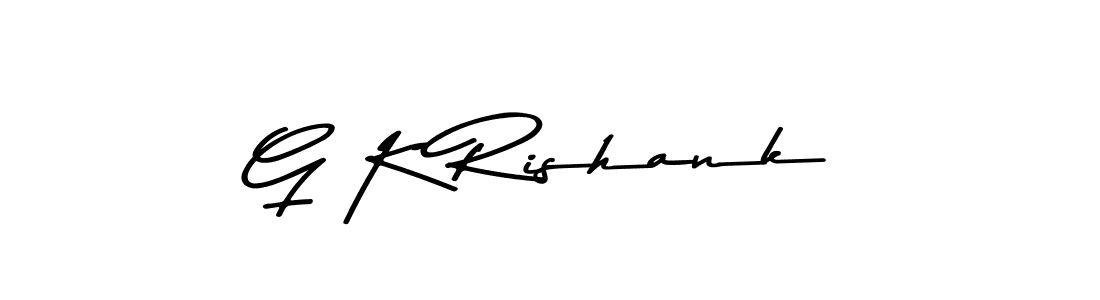 You should practise on your own different ways (Asem Kandis PERSONAL USE) to write your name (G K Rishank) in signature. don't let someone else do it for you. G K Rishank signature style 9 images and pictures png