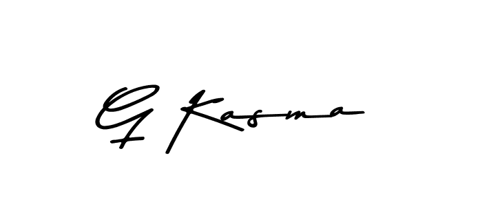 G Kasma stylish signature style. Best Handwritten Sign (Asem Kandis PERSONAL USE) for my name. Handwritten Signature Collection Ideas for my name G Kasma. G Kasma signature style 9 images and pictures png