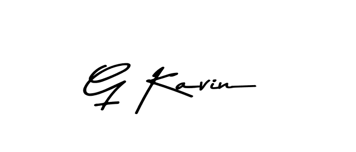 You should practise on your own different ways (Asem Kandis PERSONAL USE) to write your name (G Kavin) in signature. don't let someone else do it for you. G Kavin signature style 9 images and pictures png