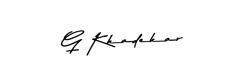 Check out images of Autograph of G Khadekar name. Actor G Khadekar Signature Style. Asem Kandis PERSONAL USE is a professional sign style online. G Khadekar signature style 9 images and pictures png