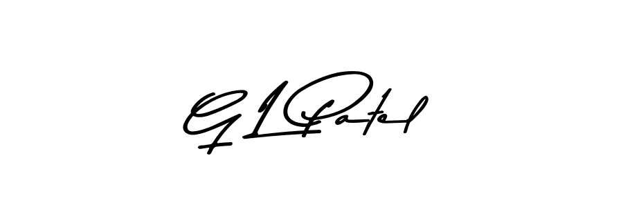 Create a beautiful signature design for name G L Patel. With this signature (Asem Kandis PERSONAL USE) fonts, you can make a handwritten signature for free. G L Patel signature style 9 images and pictures png