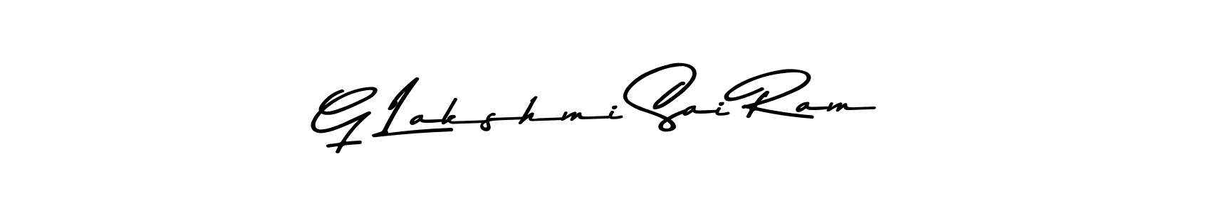You should practise on your own different ways (Asem Kandis PERSONAL USE) to write your name (G Lakshmi Sai Ram) in signature. don't let someone else do it for you. G Lakshmi Sai Ram signature style 9 images and pictures png