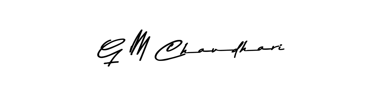 How to make G M Chaudhari signature? Asem Kandis PERSONAL USE is a professional autograph style. Create handwritten signature for G M Chaudhari name. G M Chaudhari signature style 9 images and pictures png