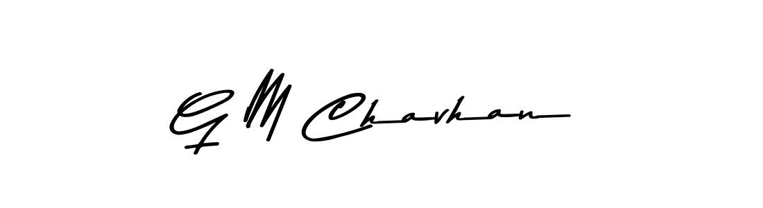 Also You can easily find your signature by using the search form. We will create G M Chavhan name handwritten signature images for you free of cost using Asem Kandis PERSONAL USE sign style. G M Chavhan signature style 9 images and pictures png