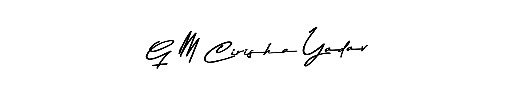 Also we have G M Cirisha Yadav name is the best signature style. Create professional handwritten signature collection using Asem Kandis PERSONAL USE autograph style. G M Cirisha Yadav signature style 9 images and pictures png