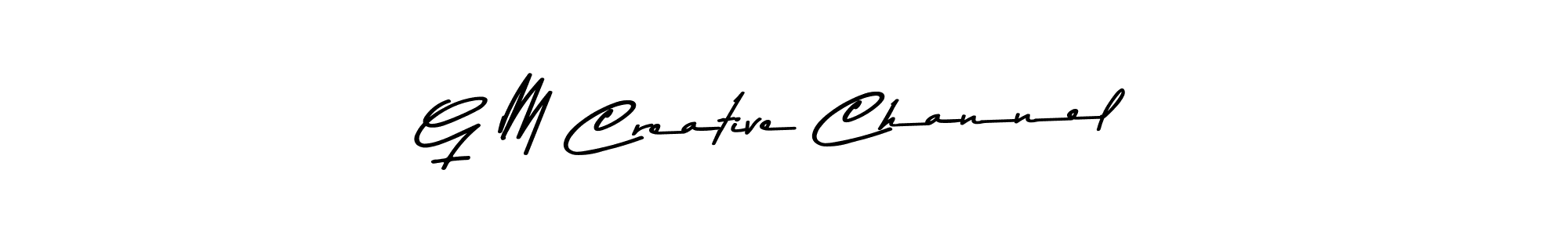 Check out images of Autograph of G M Creative Channel name. Actor G M Creative Channel Signature Style. Asem Kandis PERSONAL USE is a professional sign style online. G M Creative Channel signature style 9 images and pictures png