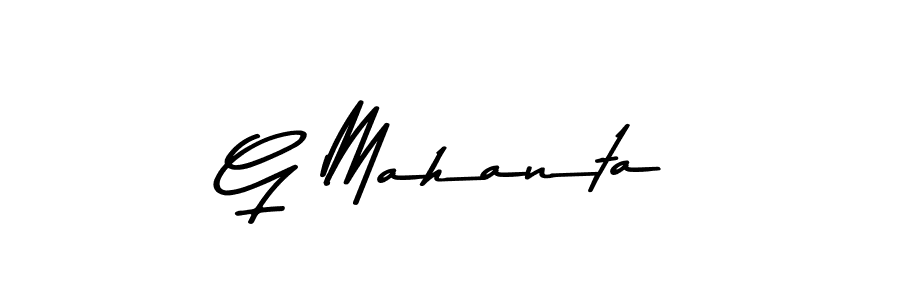 How to make G Mahanta signature? Asem Kandis PERSONAL USE is a professional autograph style. Create handwritten signature for G Mahanta name. G Mahanta signature style 9 images and pictures png