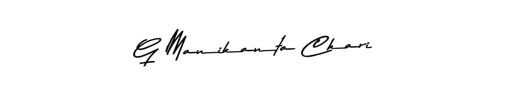 Use a signature maker to create a handwritten signature online. With this signature software, you can design (Asem Kandis PERSONAL USE) your own signature for name G Manikanta Chari. G Manikanta Chari signature style 9 images and pictures png