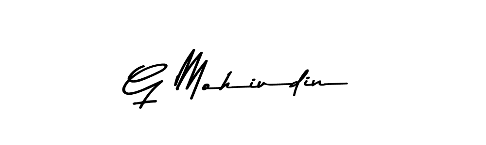 You should practise on your own different ways (Asem Kandis PERSONAL USE) to write your name (G Mohiudin) in signature. don't let someone else do it for you. G Mohiudin signature style 9 images and pictures png