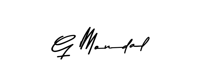 The best way (Asem Kandis PERSONAL USE) to make a short signature is to pick only two or three words in your name. The name G Mondal include a total of six letters. For converting this name. G Mondal signature style 9 images and pictures png