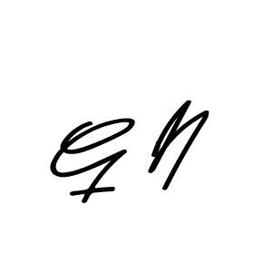 Make a beautiful signature design for name G N. With this signature (Asem Kandis PERSONAL USE) style, you can create a handwritten signature for free. G N signature style 9 images and pictures png