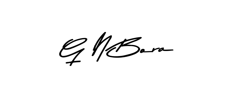 How to make G N Bora signature? Asem Kandis PERSONAL USE is a professional autograph style. Create handwritten signature for G N Bora name. G N Bora signature style 9 images and pictures png
