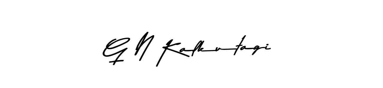 You should practise on your own different ways (Asem Kandis PERSONAL USE) to write your name (G N Kalkutagi) in signature. don't let someone else do it for you. G N Kalkutagi signature style 9 images and pictures png