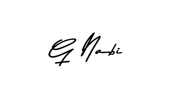 Also we have G Nabi name is the best signature style. Create professional handwritten signature collection using Asem Kandis PERSONAL USE autograph style. G Nabi signature style 9 images and pictures png