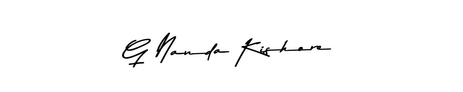 Also we have G Nanda Kishore name is the best signature style. Create professional handwritten signature collection using Asem Kandis PERSONAL USE autograph style. G Nanda Kishore signature style 9 images and pictures png