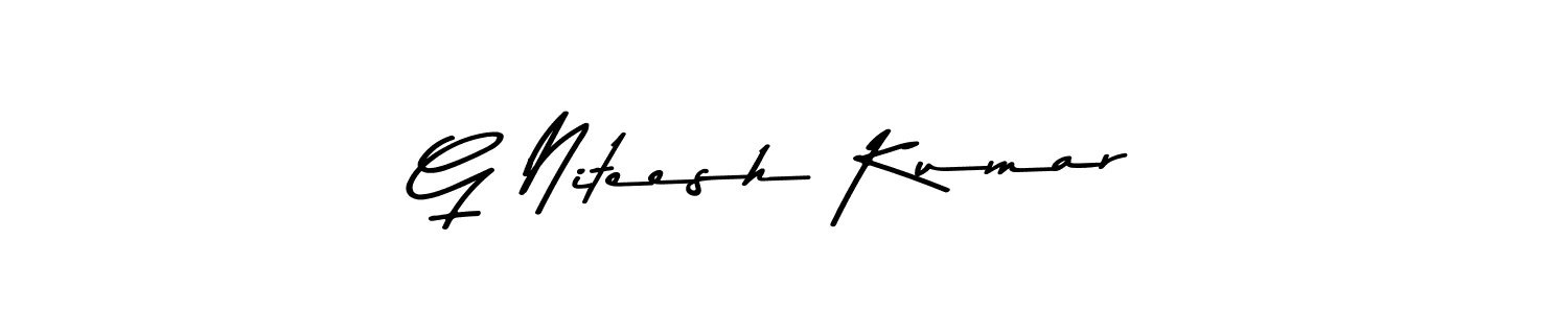 Also we have G Niteesh Kumar name is the best signature style. Create professional handwritten signature collection using Asem Kandis PERSONAL USE autograph style. G Niteesh Kumar signature style 9 images and pictures png