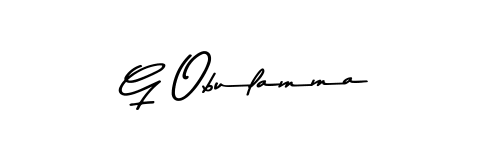 if you are searching for the best signature style for your name G Obulamma. so please give up your signature search. here we have designed multiple signature styles  using Asem Kandis PERSONAL USE. G Obulamma signature style 9 images and pictures png