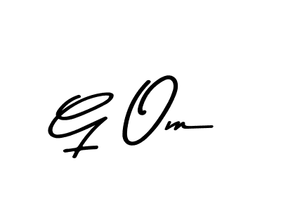 G Om stylish signature style. Best Handwritten Sign (Asem Kandis PERSONAL USE) for my name. Handwritten Signature Collection Ideas for my name G Om. G Om signature style 9 images and pictures png